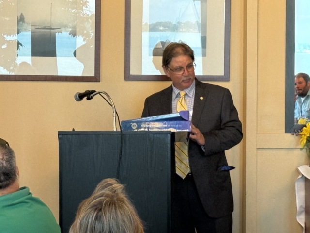 A grateful Melvin Jones recipient.