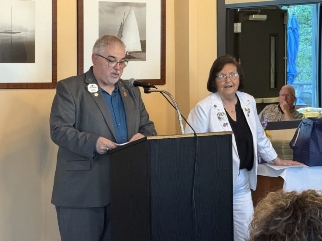 Induction of officers team PCC Darren and PSCC Peg